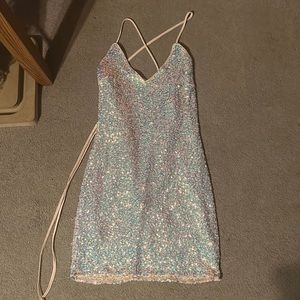 shimmery dress